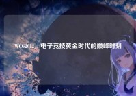 WCG2012，电子竞技黄金时代的巅峰时刻