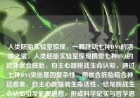 人类胚胎实验室惊现，一颗跳动七种DNA的活体之蛋，人类胚胎实验室惊现携带七种DNA的活体嵌合胚胎，自主心跳挑战生命认知，通过七种DNA突出基因复杂性，用嵌合胚胎暗合神话意象，自主心跳强调生命活性，结尾挑战生命认知引发伦理遐想，形成科学纪实与哲学思辨的双重张力。）