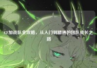CF加战队全攻略，从入门到精通的团队成长之路