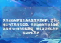 天地劫幽城再临全角色强度深度解析，版本T0梯队与实战阵容指南，天地劫幽城再临全角色强度榜与T0阵容终极指南，版本强势梯队解析/实战配队思路