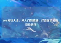 DNF宠物大全：从入门到精通，打造你的最强冒险伙伴