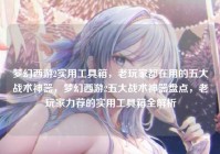 梦幻西游2实用工具箱，老玩家都在用的五大战术神器，梦幻西游2五大战术神器盘点，老玩家力荐的实用工具箱全解析