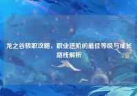 龙之谷转职攻略，职业进阶的最佳等级与成长路线解析