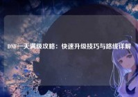 DNF一天满级攻略：快速升级技巧与路线详解