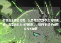 密室逃生终极指南，从菜鸟到高手的全流程攻略，密室逃脱全技巧精解，从新手到高手的终极闯关秘籍