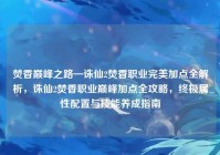 焚香巅峰之路—诛仙2焚香职业完美加点全解析，诛仙2焚香职业巅峰加点全攻略，终极属性配置与技能养成指南