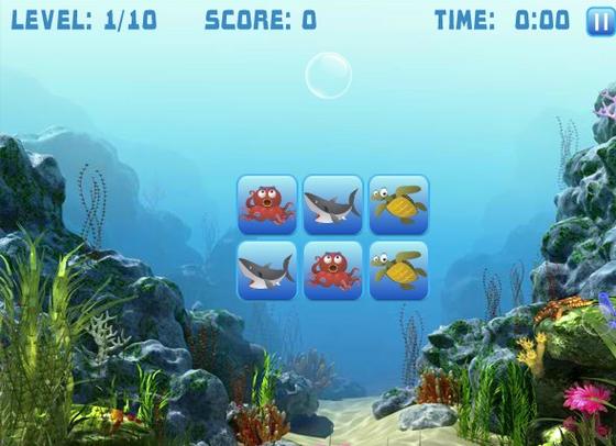 海底宝藏对对碰：一款让你爱不释手的休闲益智小游戏！