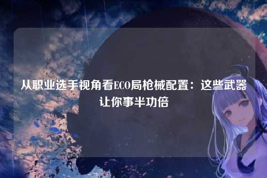 从职业选手视角看ECO局枪械配置：这些武器让你事半功倍