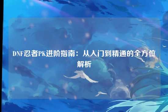 DNF忍者PK进阶指南：从入门到精通的全方位解析