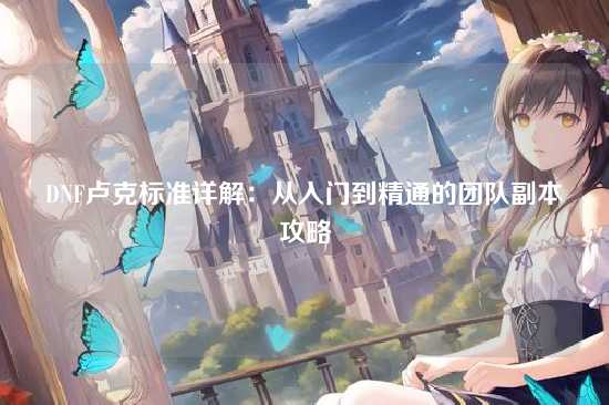 DNF卢克标准详解：从入门到精通的团队副本攻略
